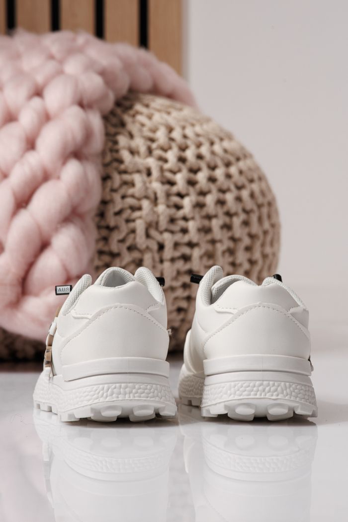 Gyerekcipők fehér öko bőrből készült Ana #24381