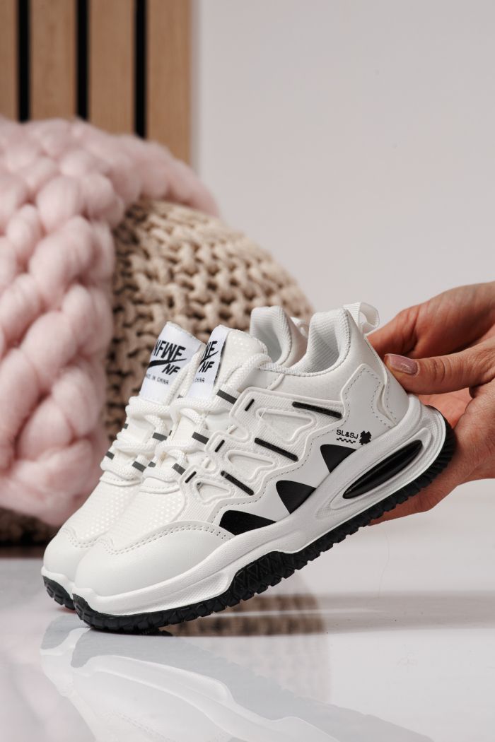 Gyerekcipők fehér öko bőrből készült Calista #24370