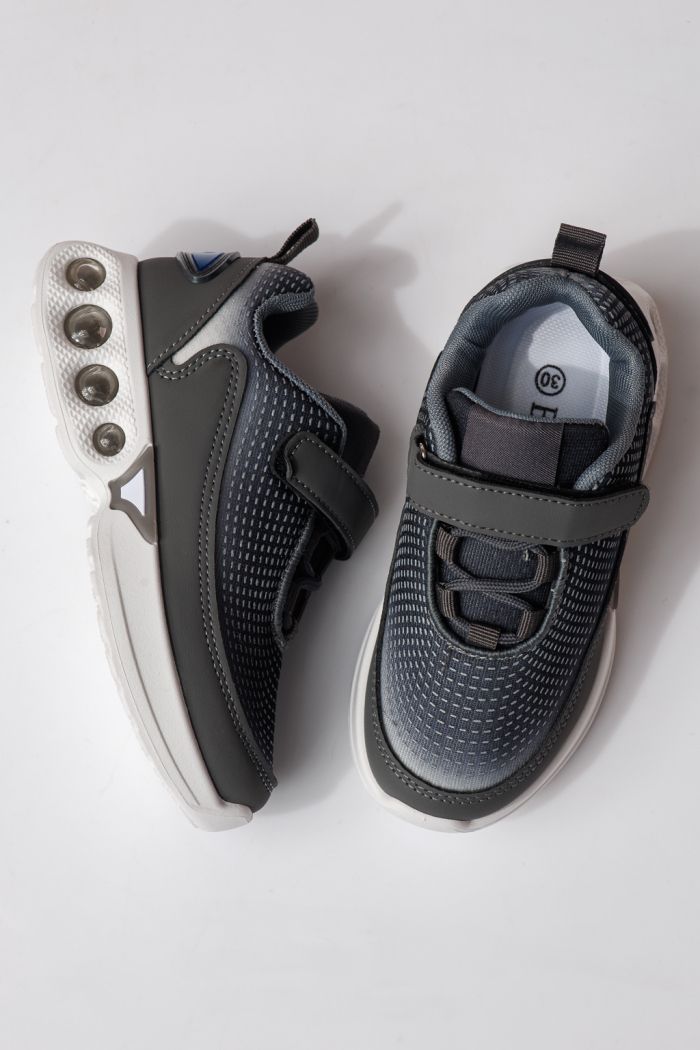 Gyerekcipők szürke textil anyagból készült Victoria #24356