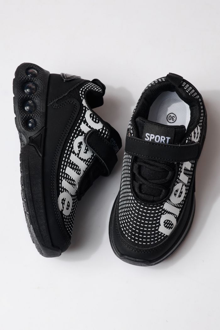 Gyerekcipők fekete textil anyagból készült Freya #24349