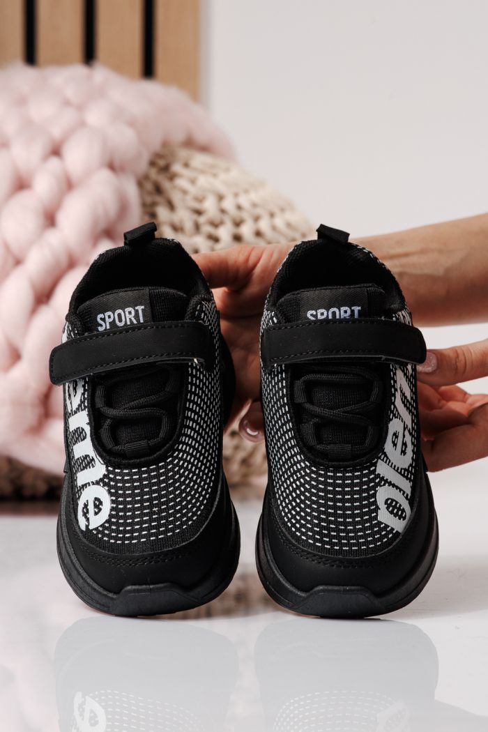 Gyerekcipők fekete textil anyagból készült Freya #24351