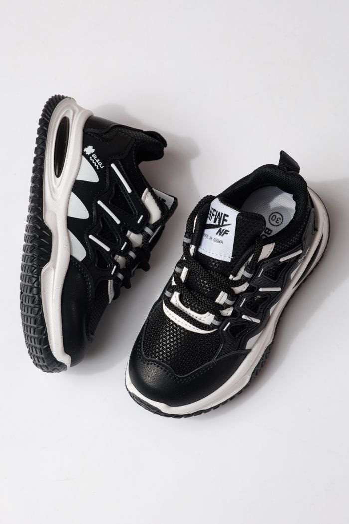 Gyerekcipők fekete öko bőrből készült Calista #24367