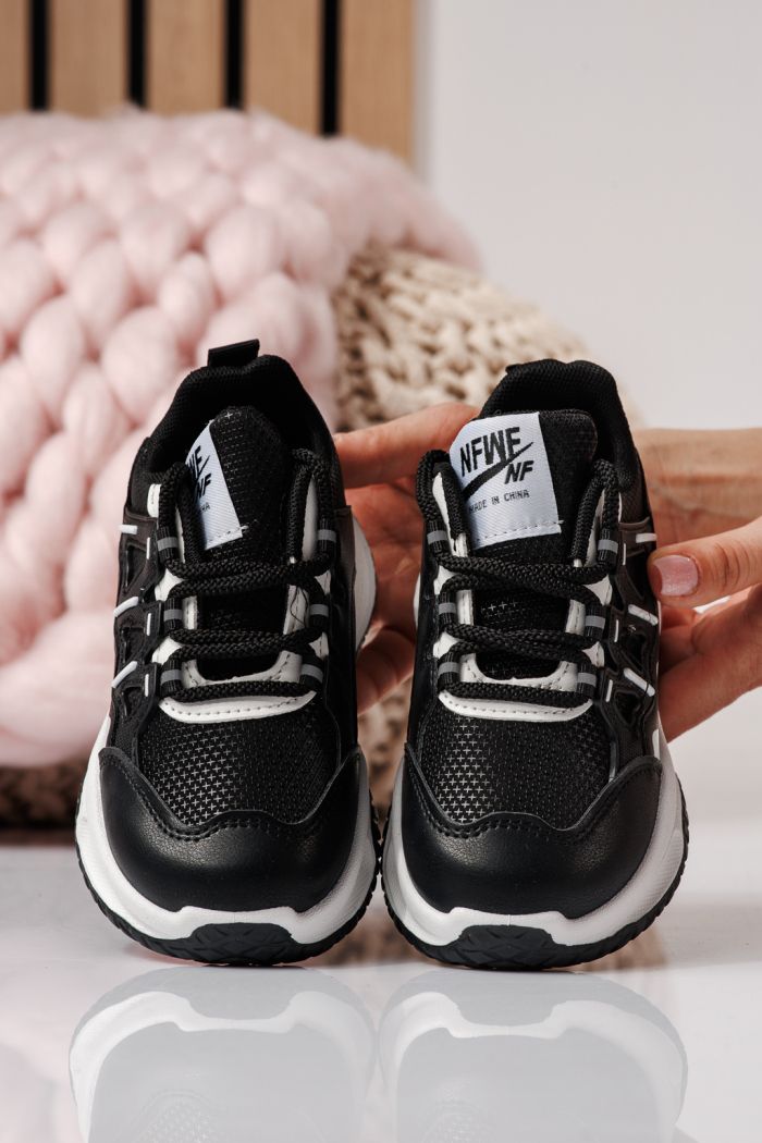 Gyerekcipők fekete öko bőrből készült Calista #24367