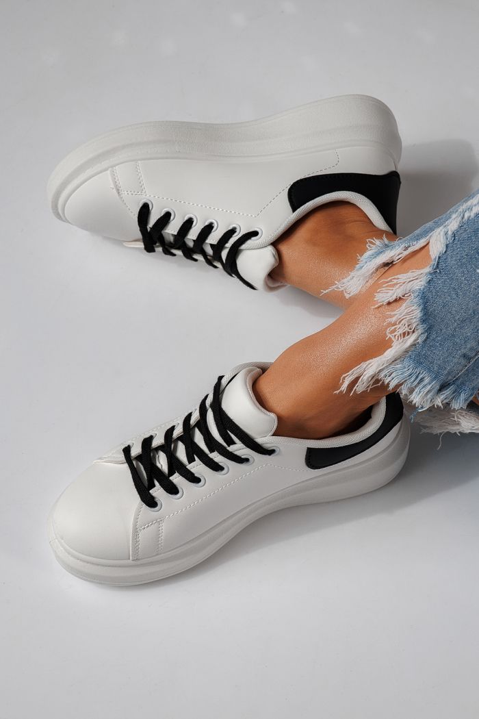 Női sportcipők fehér öko bőrből készült Sofia #24322