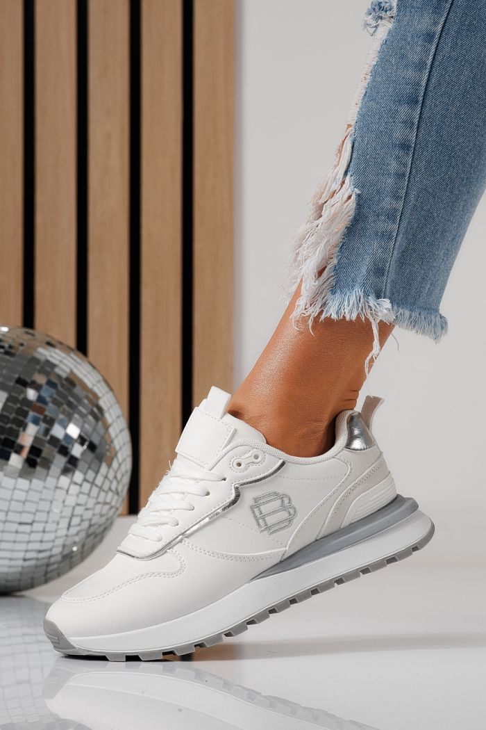 Női sportcipők fehér textil anyagból készült Ava  #24320