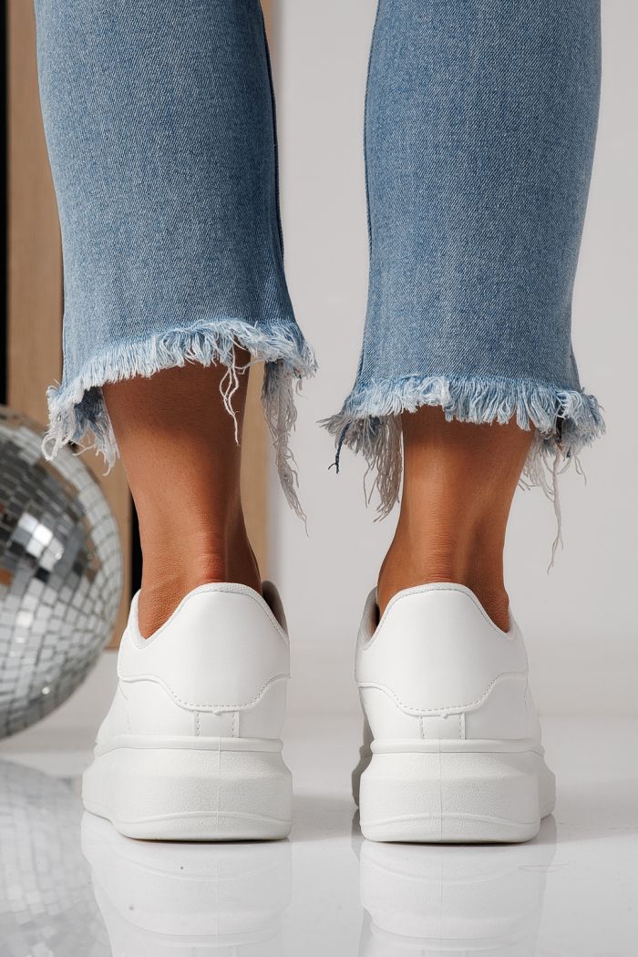 Női sportcipők fehér öko bőrből készült Sofia #24324