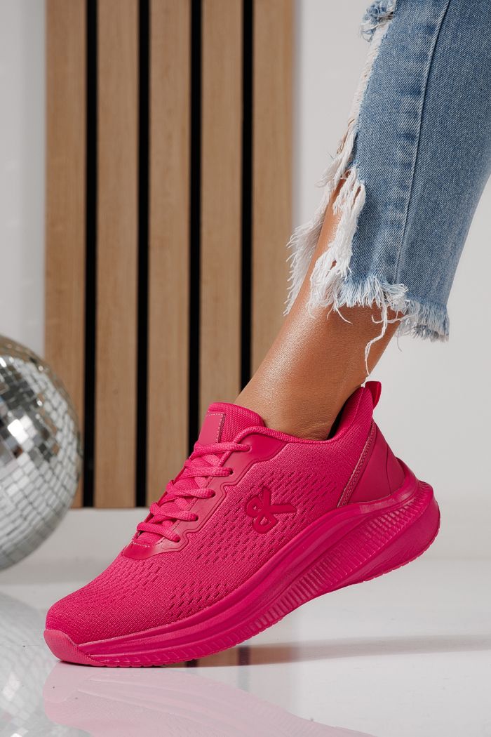 Női sportcipők rózsaszín textil anyagból készült Anaiss #24388