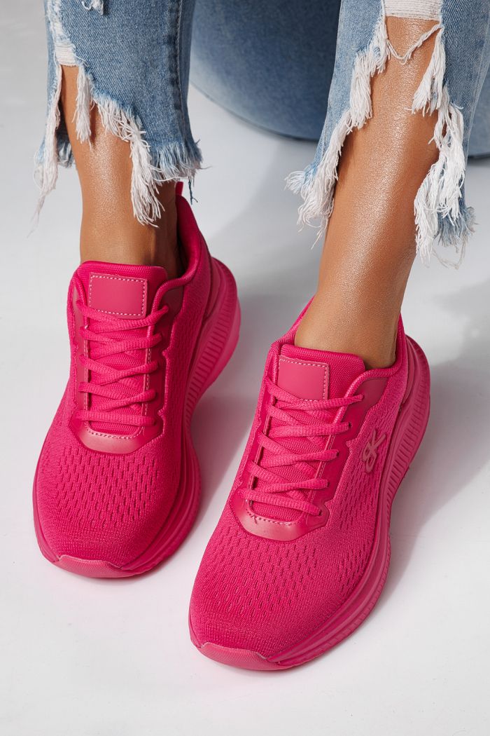 Női sportcipők rózsaszín textil anyagból készült Anaiss #24388