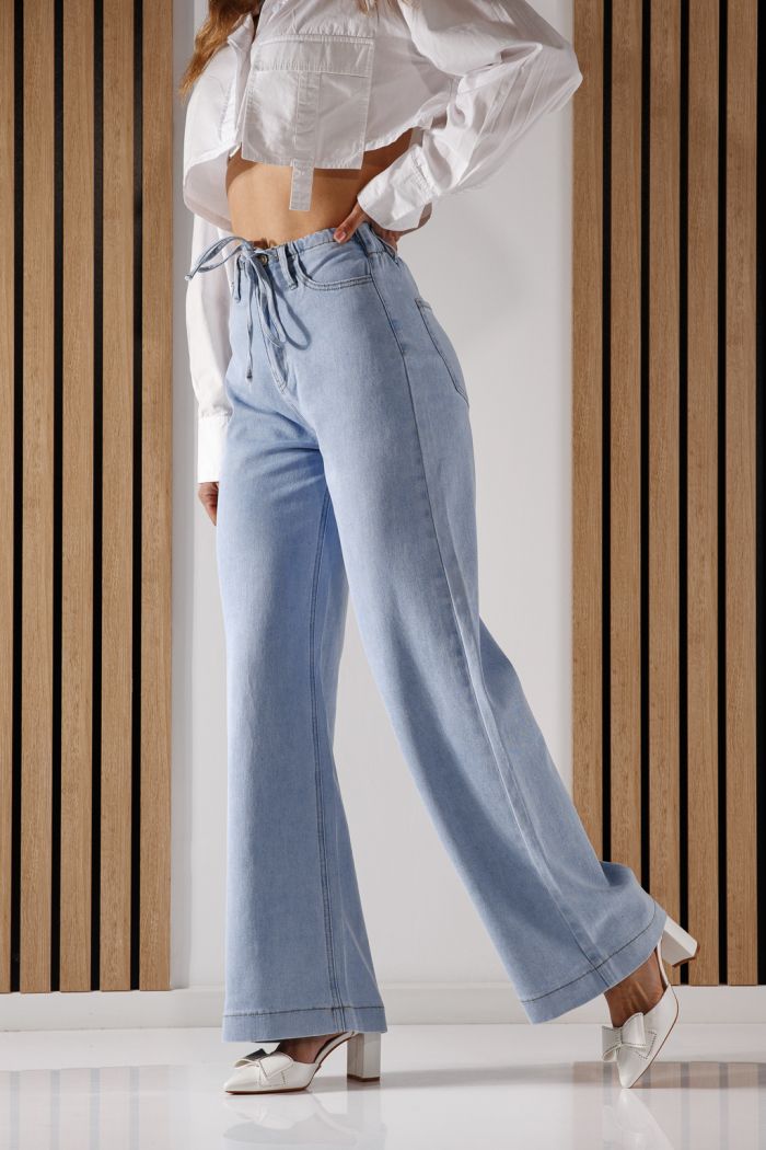 Női Wide Leg Fit farmernadrág Anne kék #A1367