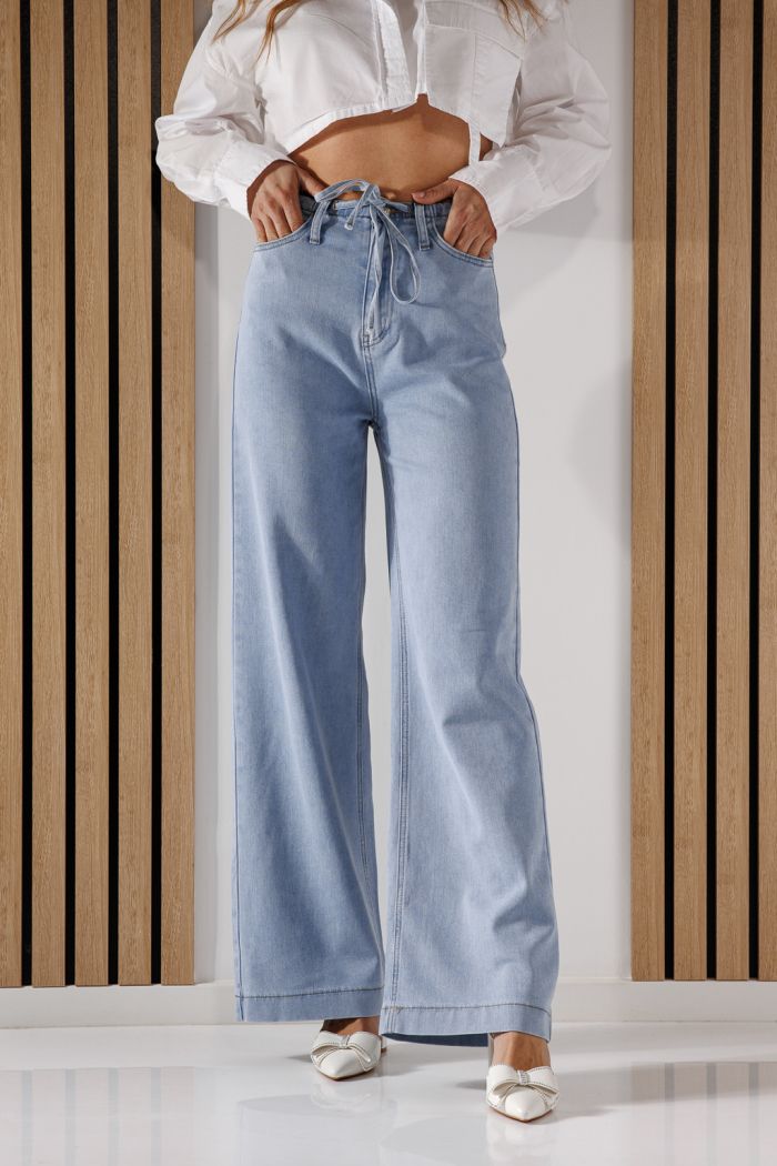 Női Wide Leg Fit farmernadrág Anne kék #A1367