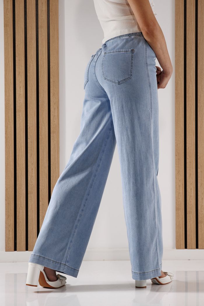 Női trapéz farmernadrág Arya kék #A1368