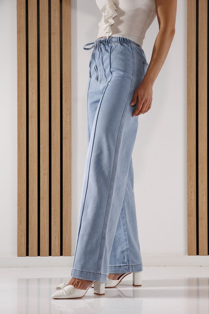 Női trapéz farmernadrág Arya kék #A1368