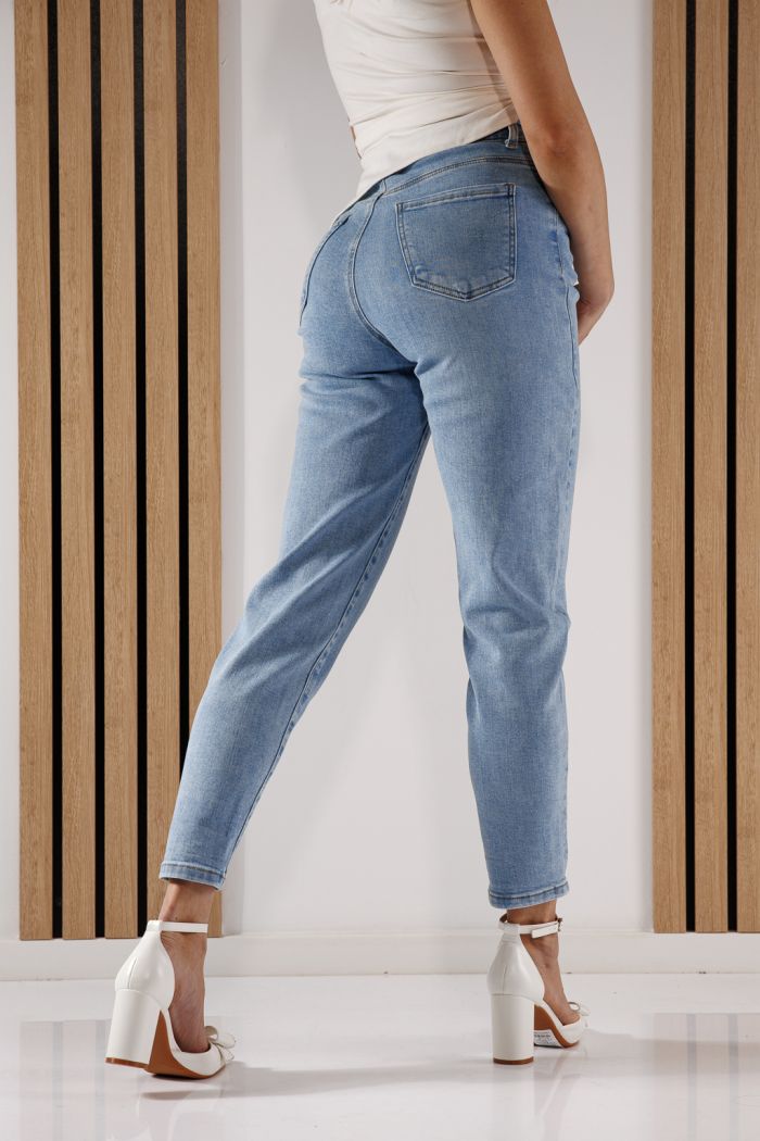 Női Baggy Fit farmernadrág Flori kék #A1352