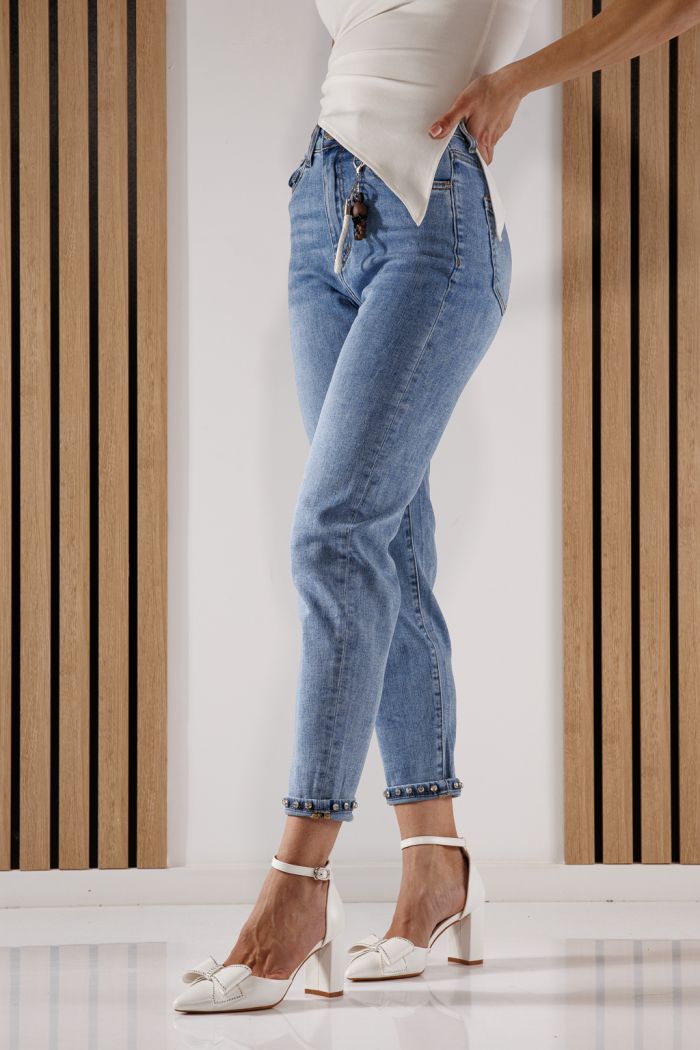 Női Baggy Fit farmernadrág Alexia kék #A1359