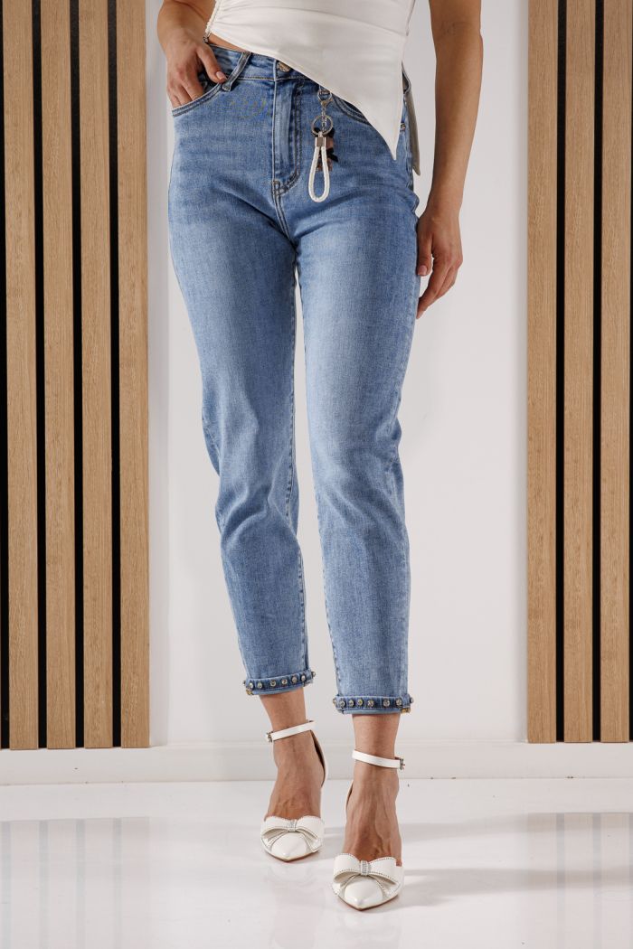 Női Baggy Fit farmernadrág Alexia kék #A1359