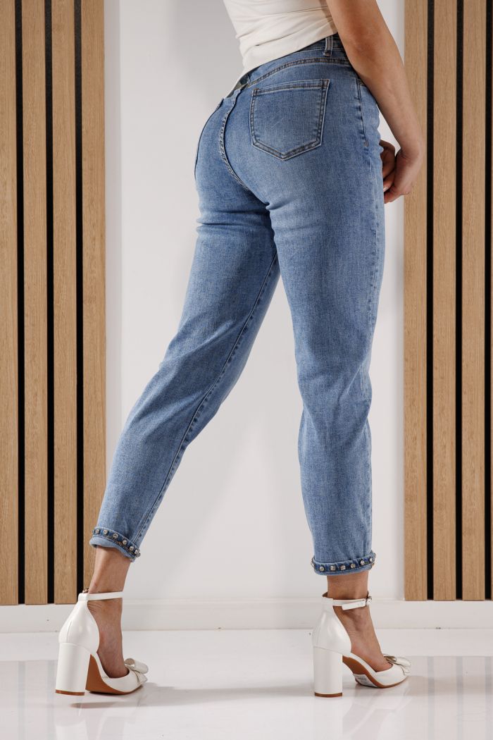 Női Baggy Fit farmernadrág Alexia kék #A1359