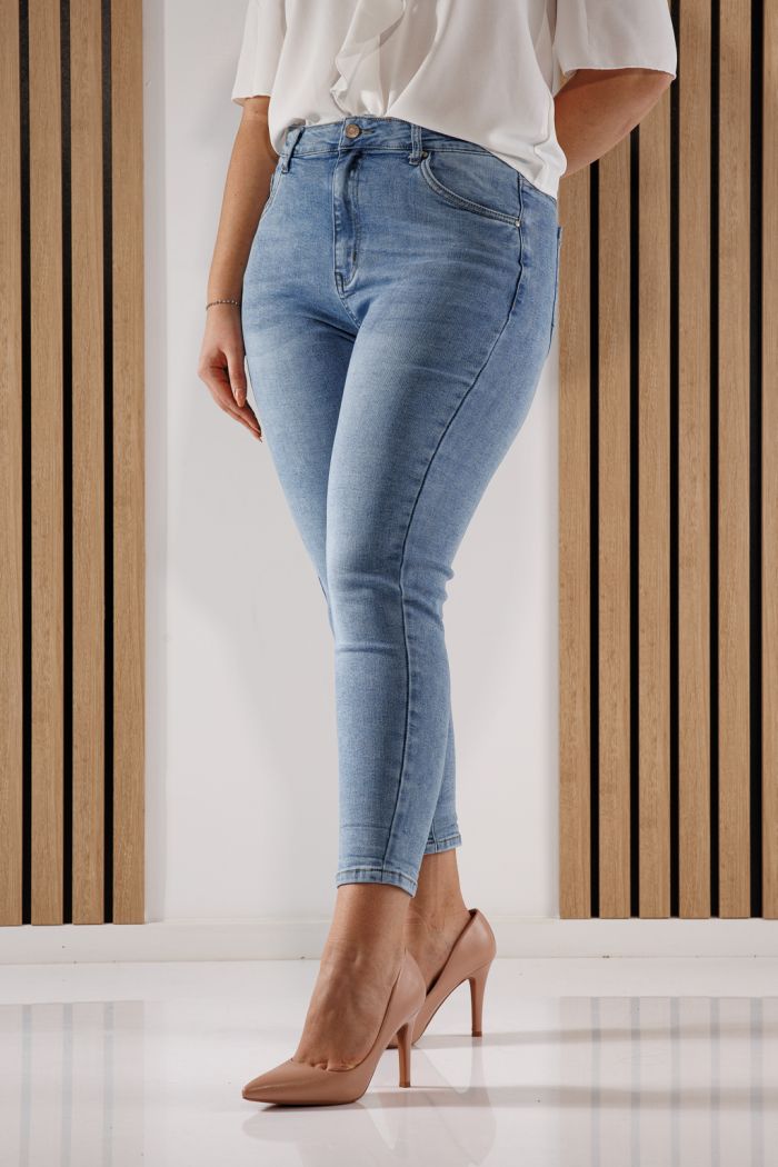 Női Baggy Fit farmernadrág Diana kék #A1356