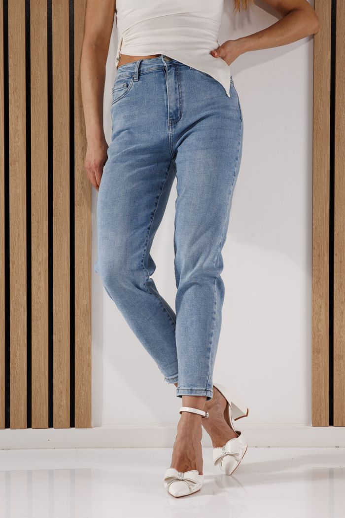 Női Baggy Fit farmernadrág Aylin kék #A1360