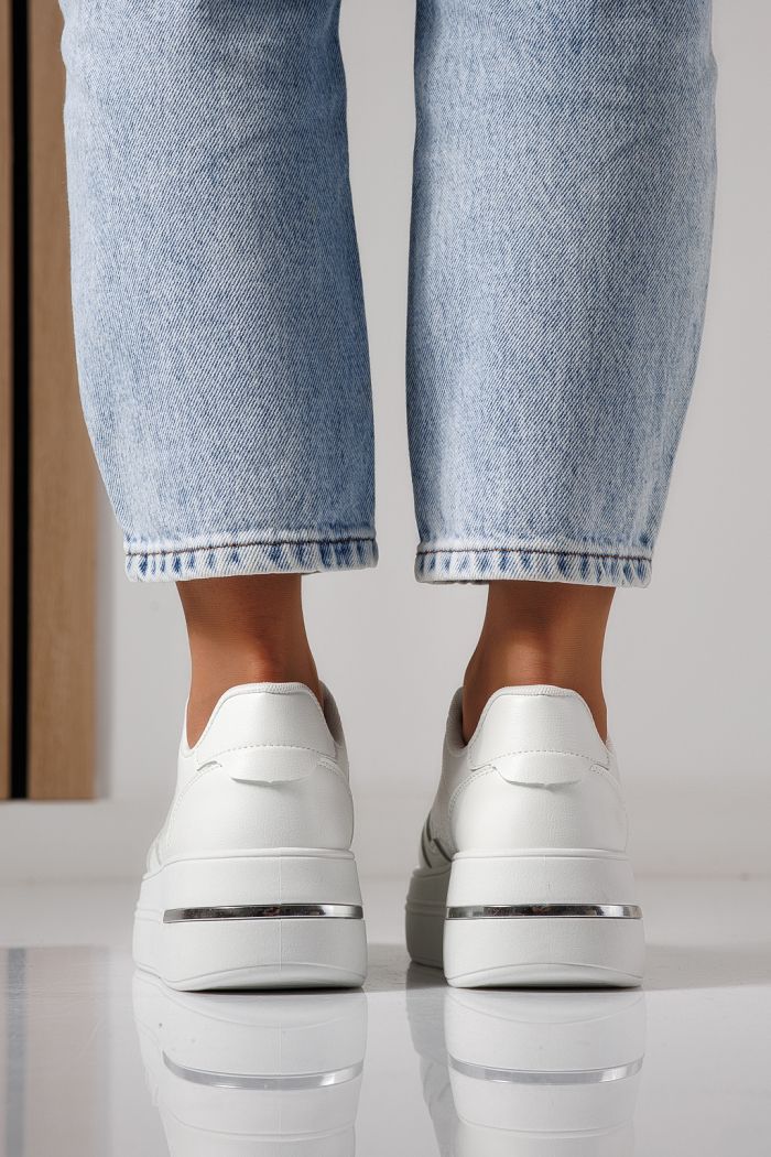 Női sportcipők fehér öko bőrből készült Sofia #24390