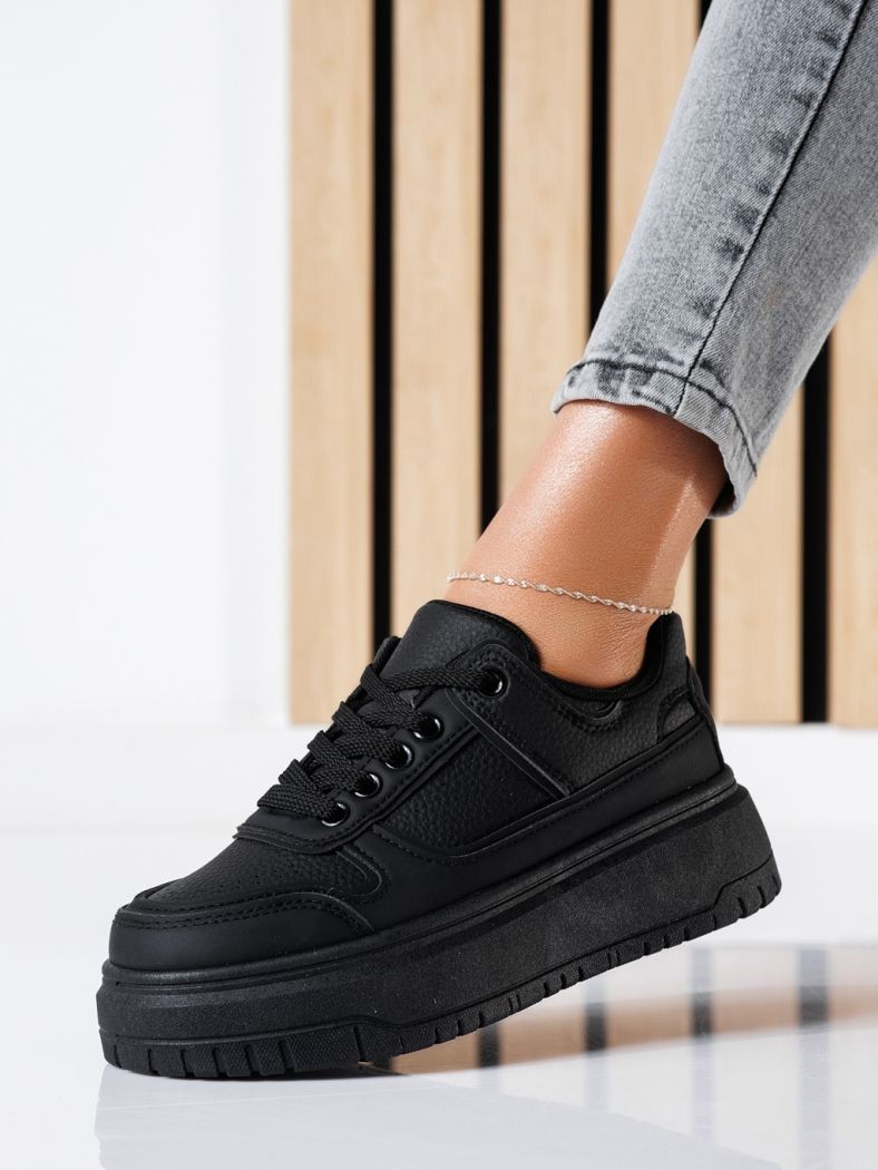 Mavis Női Sportcipő Fekete Ökológiai Bőrből #24467