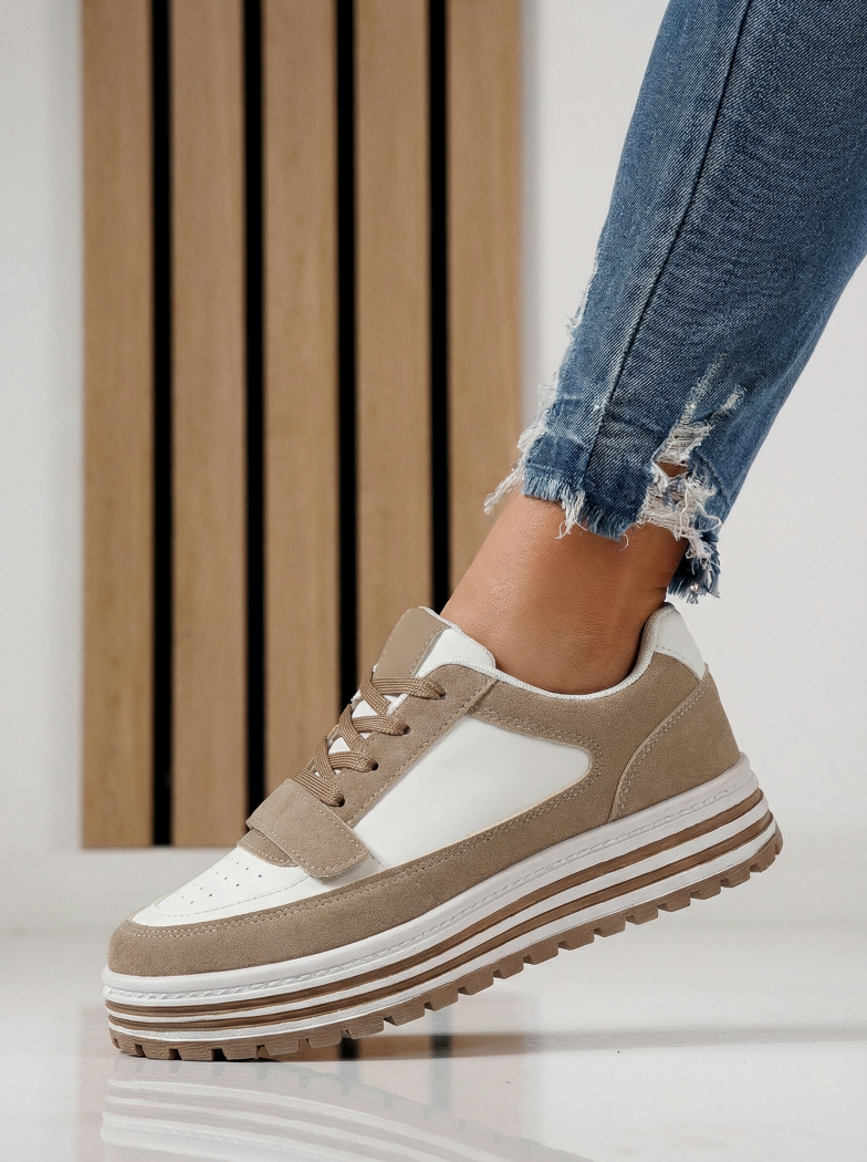 Női sportcipők fehéri öko bőrből készült Tabitha #24456