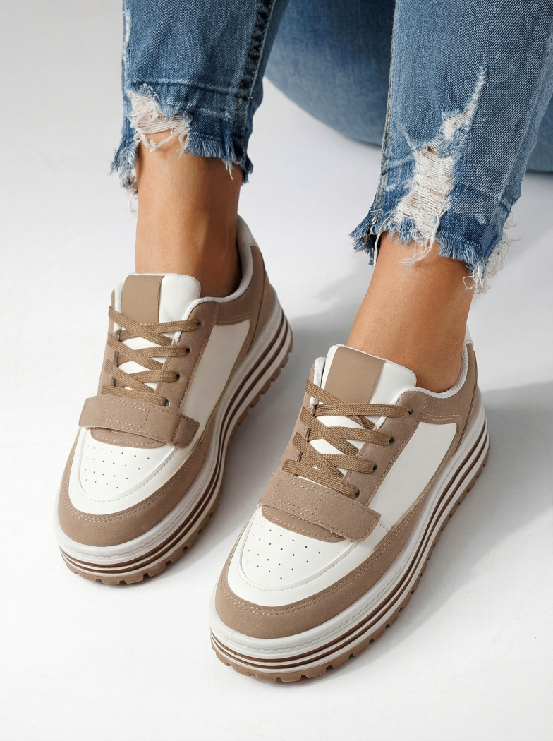 Női sportcipők fehéri öko bőrből készült Tabitha #24456