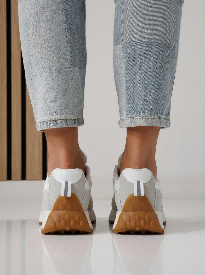 Női sportcipők fehéri textil anyagból készült Agatha #24414