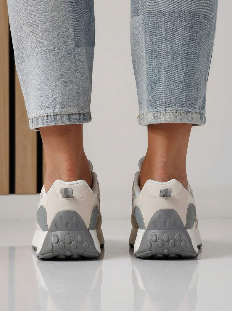 Női sportcipők szürke textil anyagból készült Agatha #24413