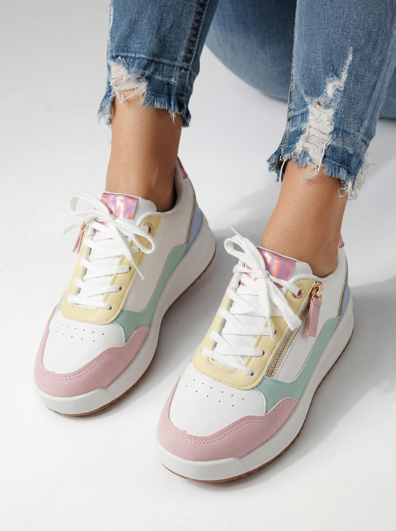 Női sportcipők sokszínű öko bőrből készült Alana #24415