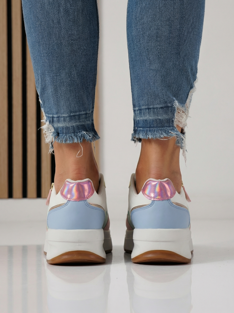 Női sportcipők sokszínű öko bőrből készült Alana #24415