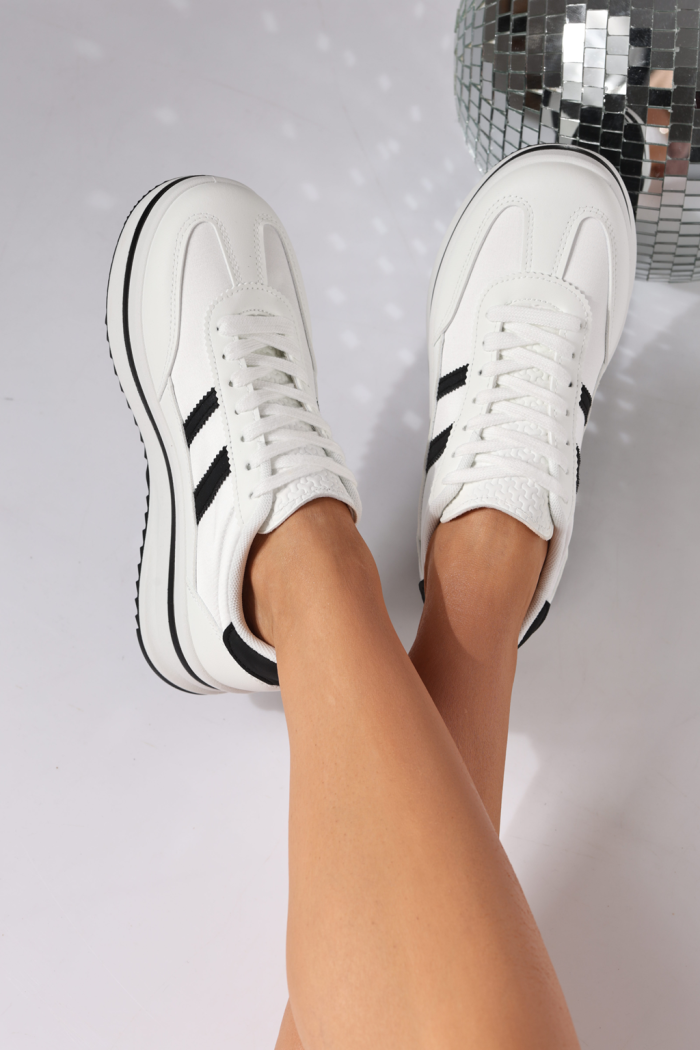 Női sportcipők fehér öko bőrből készült Diana2 #24476