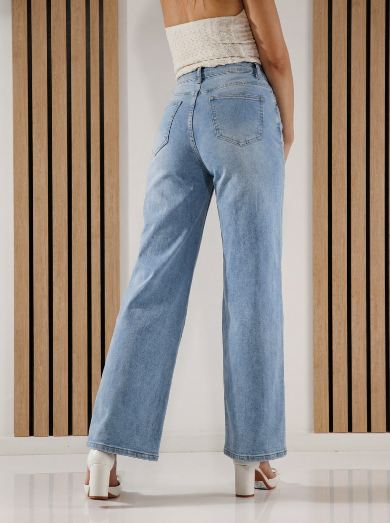 Női Wide Leg farmernadrág Lorete kék #A1387