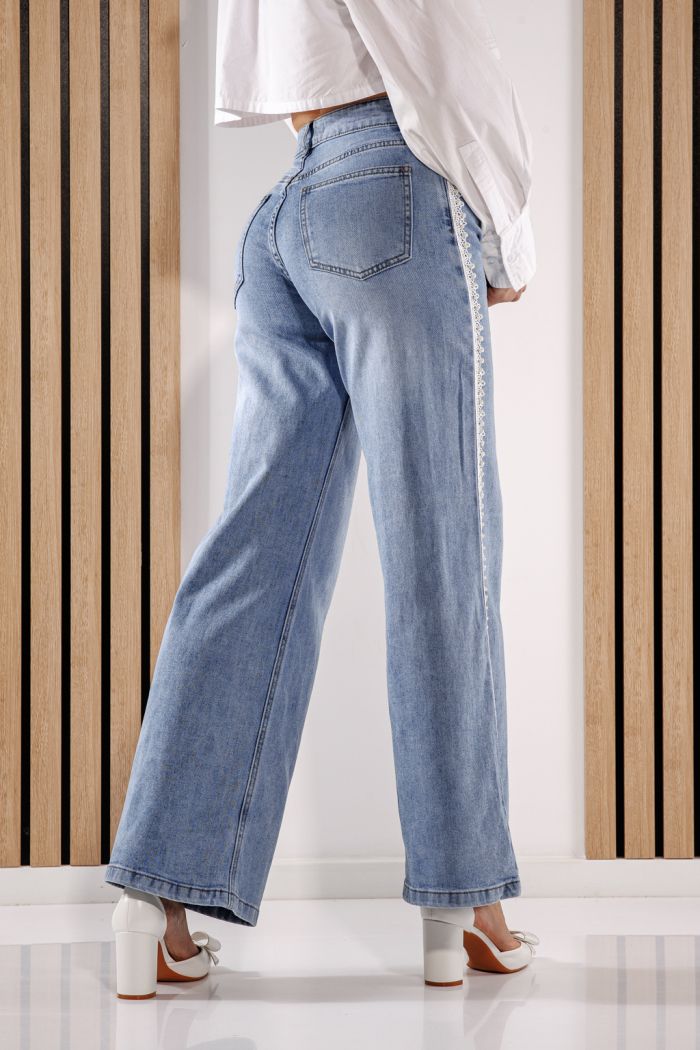 Női Wide Leg farmernadrágok Anuva kék #A1384