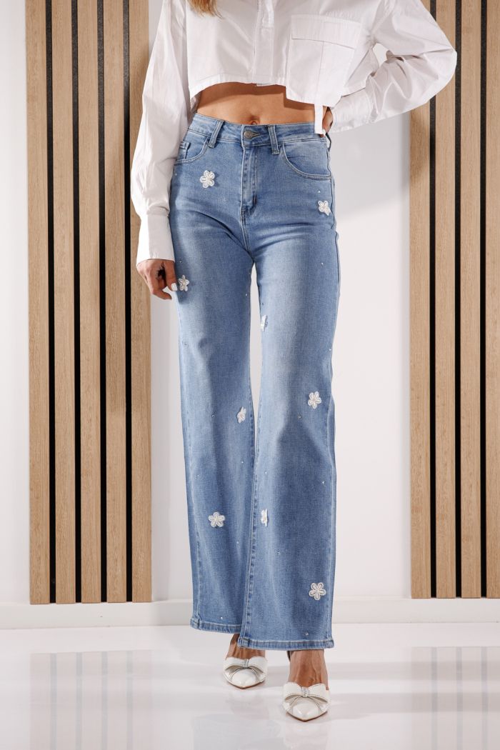 Női trapéz farmer  Alane kék #A1374