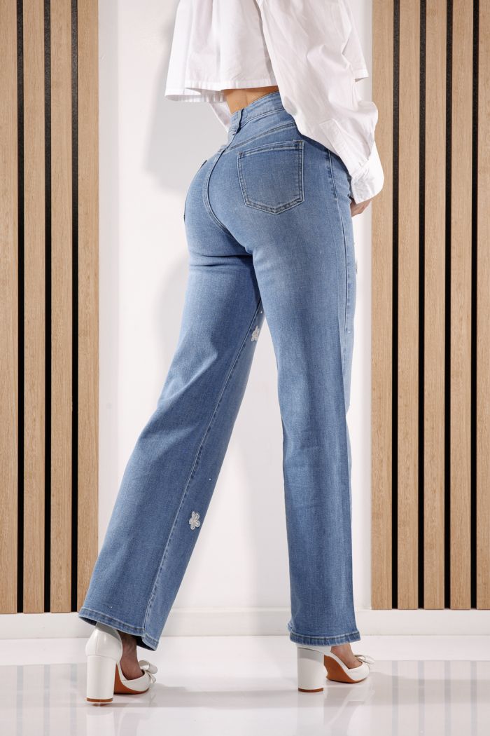 Női trapéz farmer  Alane kék #A1374