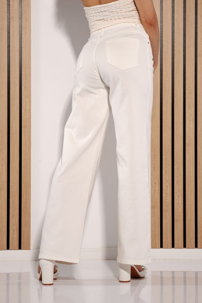 Női trapéz farmer  Akeila fehéri #A1382