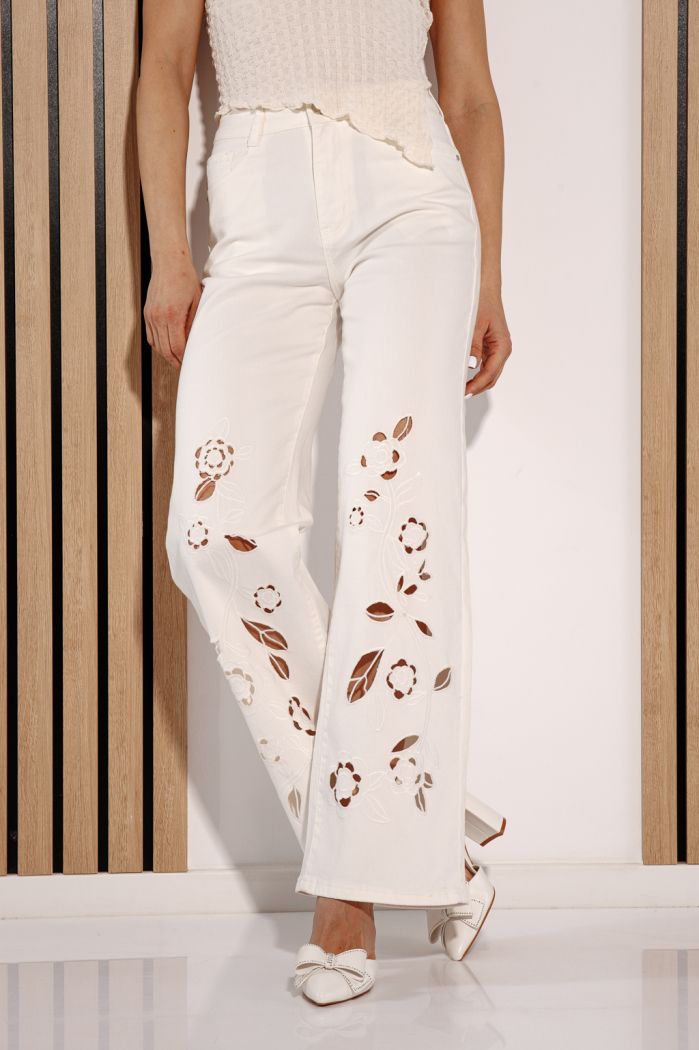 Női trapéz farmer  Akeila fehéri #A1382