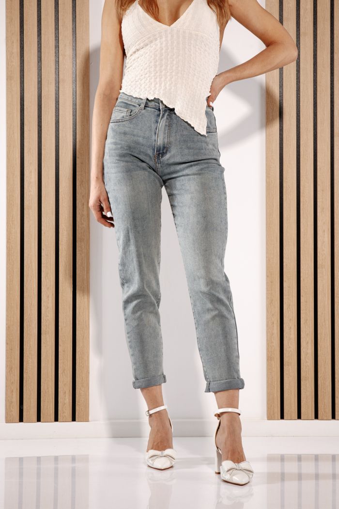 Női Baggy Fit farmernadrágok Olga kék #A1381