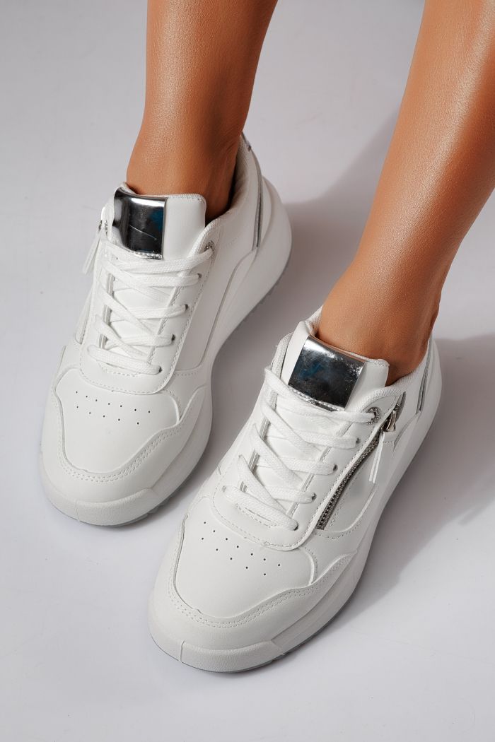 Női sportcipők szürke öko bőrből készült Alana #24416