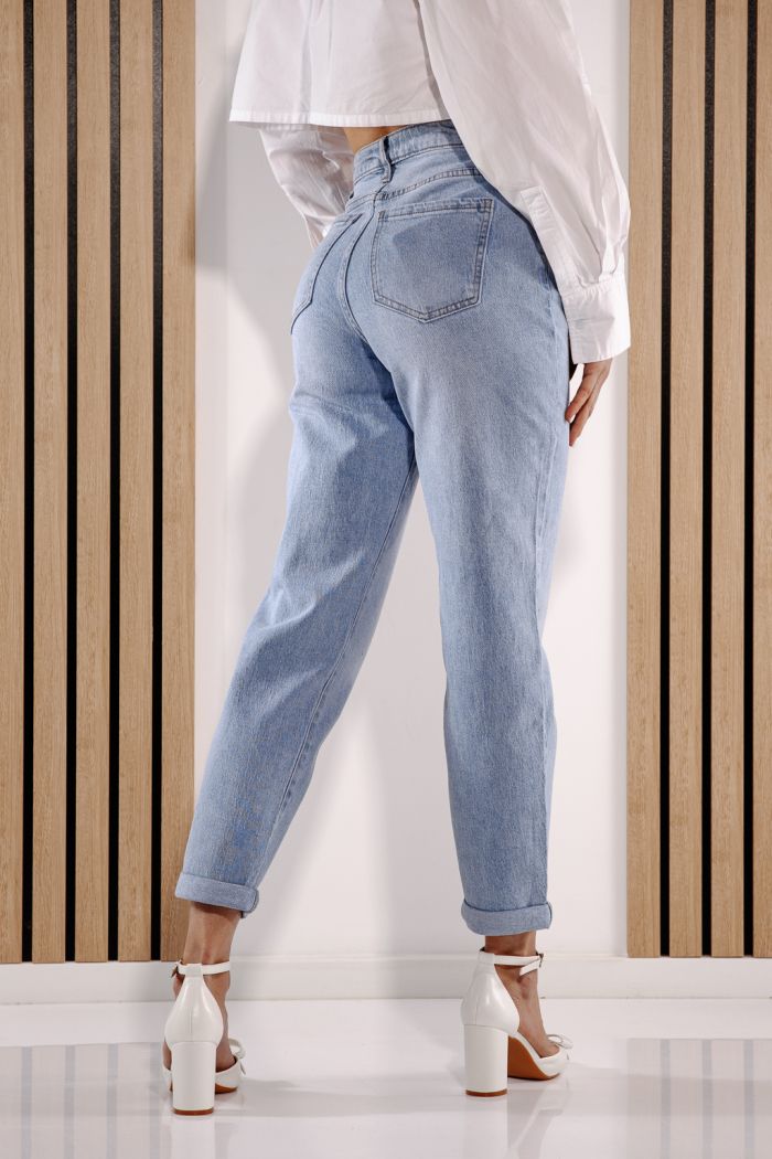 Női Baggy Fit farmernadrágok  Nadia kék #A1379