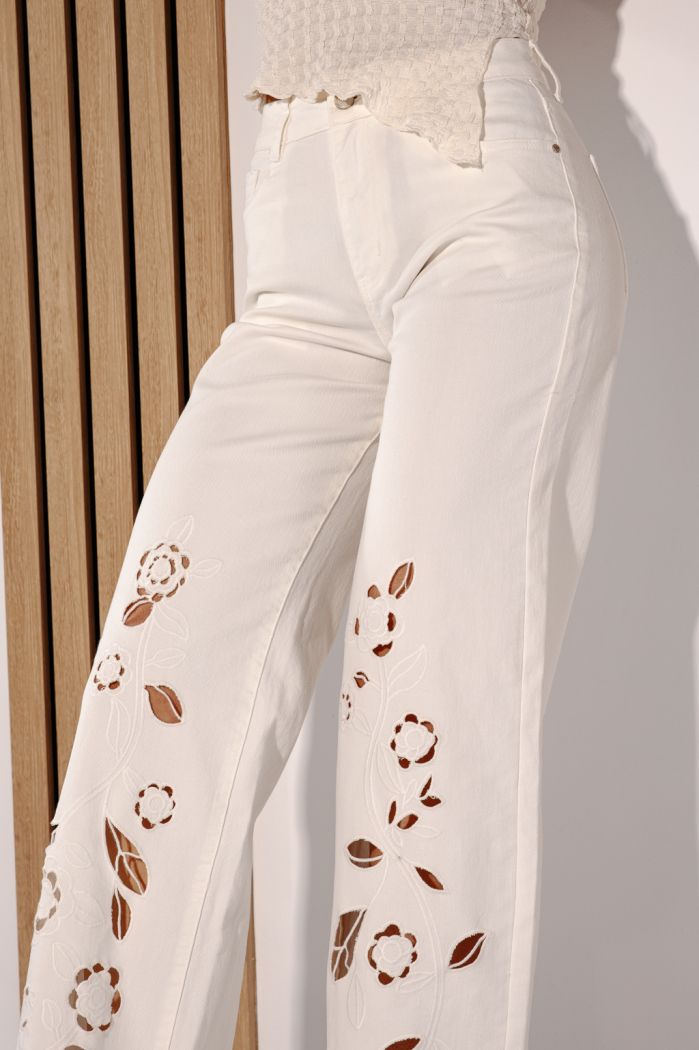 Női trapéz farmer  Akeila fehéri #A1382