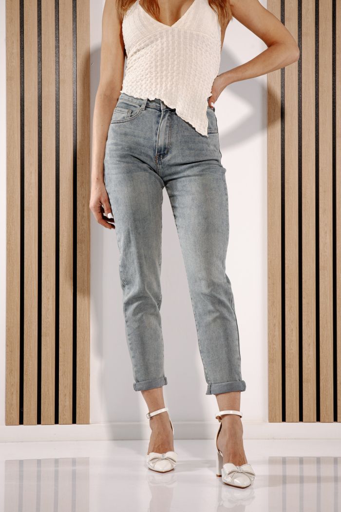 Női Baggy Fit farmernadrágok Olga kék #A1381