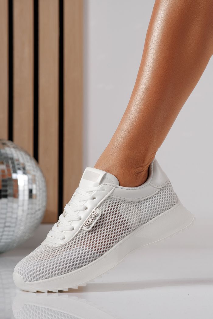 Női sportcipők fehéri textil anyagból készült Elah #24463