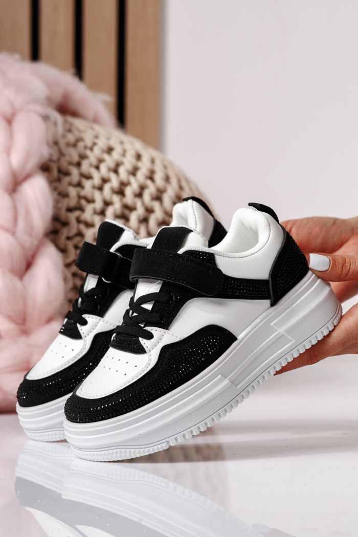 Fehér színű, ekológikus bőrből készült gyermekcipő Aris #24396