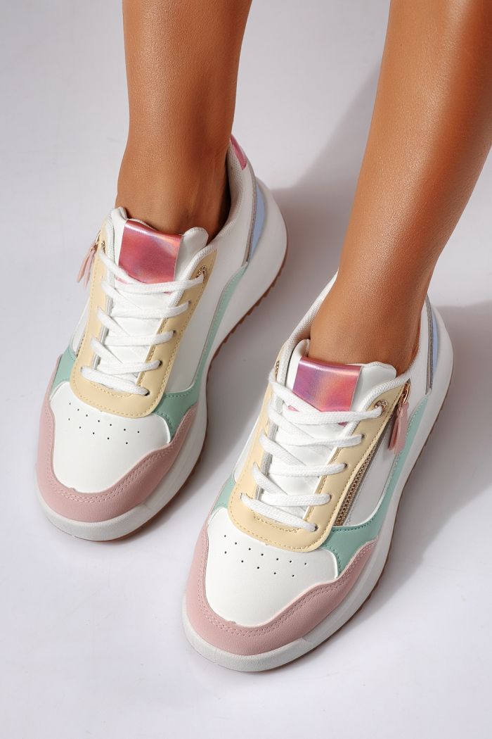Női sportcipők sokszínű öko bőrből készült Alana #24415