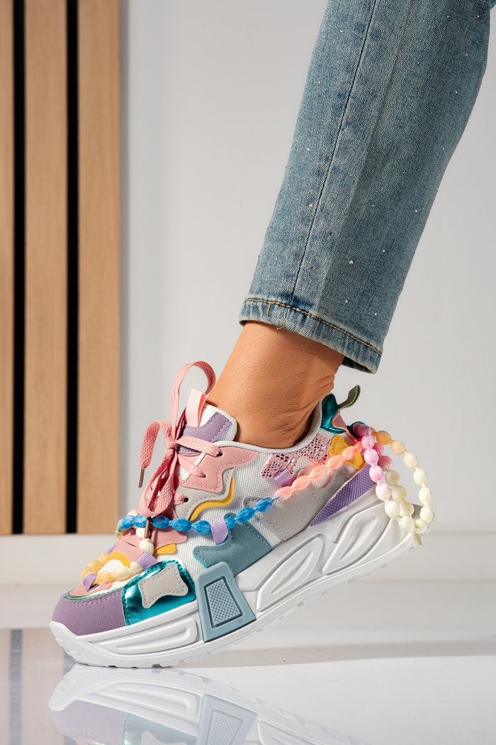 Tarka női tornacipő ökobőrből Maddy #24531