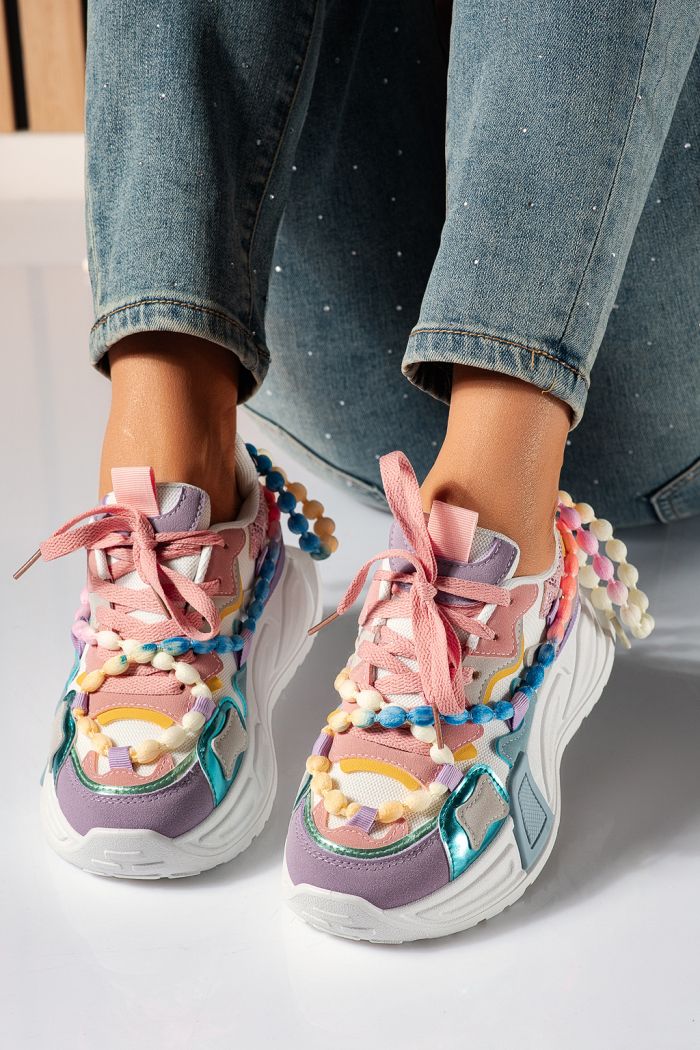 Tarka női tornacipő ökobőrből Maddy #24531