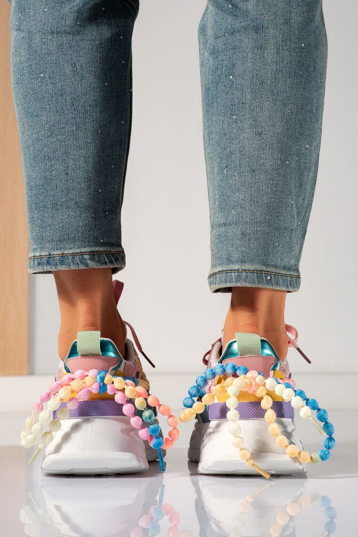 Tarka női tornacipő ökobőrből Maddy #24531