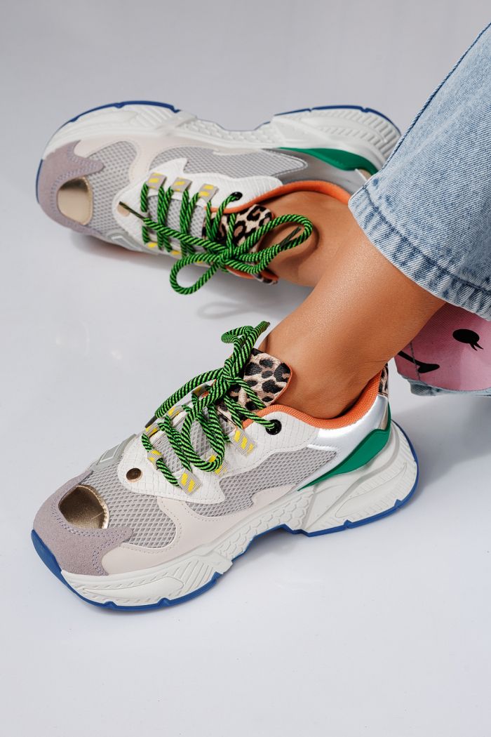 Devi Női Sportcipő Leopárd Ökológiai Bőrből #24546