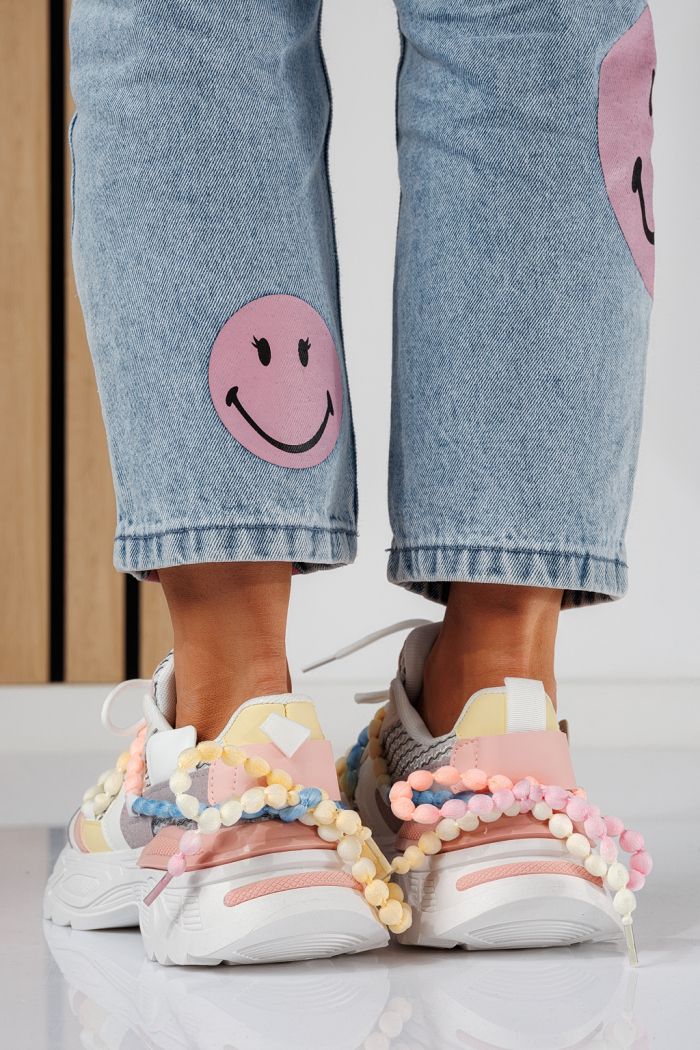 Evi Női Sportcipő Többszinü Ökológiai Bőrből #24549